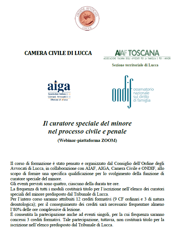 Il curatore speciale del minore nel processo civile e penale