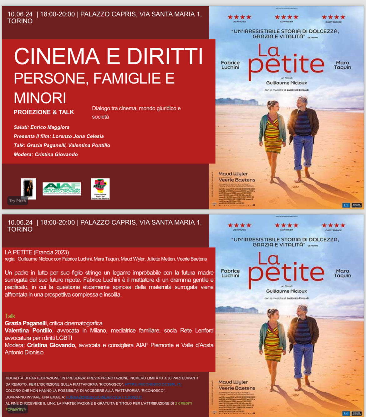 CINEMA E DIRITTI PERSONE, FAMIGLIE E MINORI